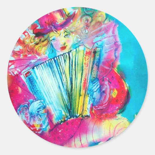 VOLGENDE SPELER IN DE NACHT RONDE STICKER (Voorkant)