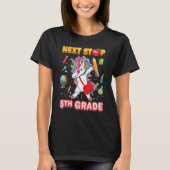 Volgende Stop 5th Grade Dabbing Eenhoorn Vijfde Ki T-shirt (Voorkant)