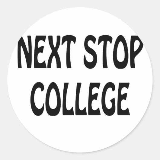 Volgende Stop College Sticker (Voorkant)