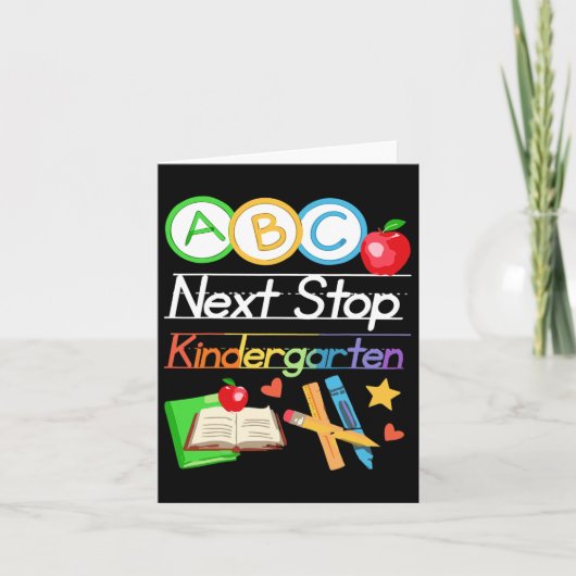 Volgende Stop Kindergarten Preschool Afstuderen 20 Kaart (Voorkant)