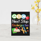 Volgende Stop Kindergarten Preschool Afstuderen 20 Kaart (Gele Bloem)