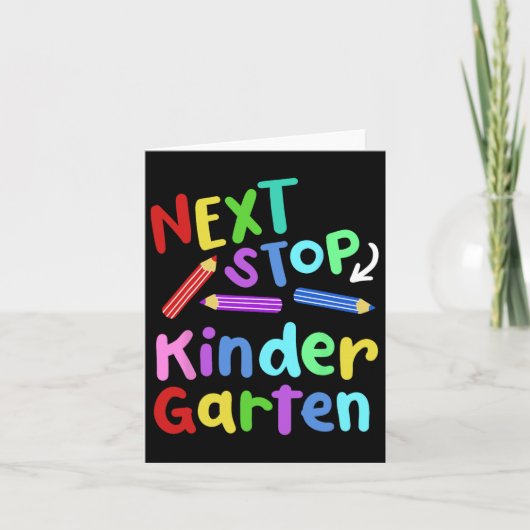 Volgende Stop Kindergarten Preschool Afstuderen 20 Kaart (Voorkant)