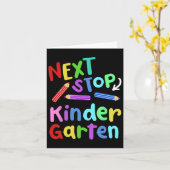 Volgende Stop Kindergarten Preschool Afstuderen 20 Kaart (Gele Bloem)