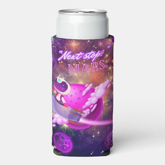 Volgende stop Mars Seltzer Blikjeskoeler (Seltzer Voorkant)