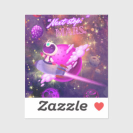 Volgende stop Mars Sticker