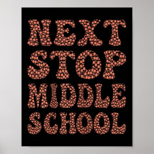Volgende Stop Middelbare School Afstuderen CL Tren Poster
