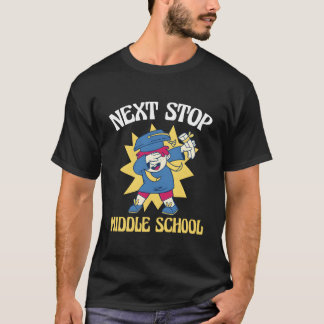 Volgende Stop Middelbare School Basisschool Afstud T-shirt