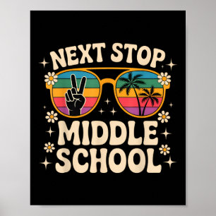 Volgende stop Middelbare School Basisschool Grappi Poster