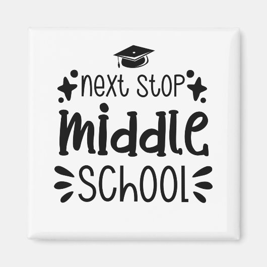 Volgende Stop middelbare school Magneet (Voorkant)