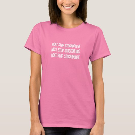 Volgende Stop Stockbridge T-Shirt (Voorkant)