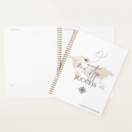 Volgende Stop Succes Avontuur wereldkaart Wanderlu Planner (Display)