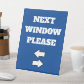 VOLGENDE VENSTER GELIEVE Pedestal Sign. Reclamebord Met Voetstuk (Insitu)