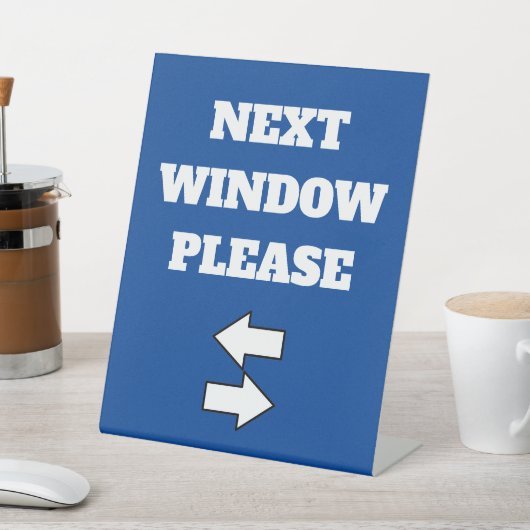 VOLGENDE VENSTER GELIEVE Pedestal Sign. Reclamebord Met Voetstuk (Insitu)