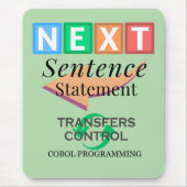 Volgende zin-statement in Cobol-programmering Muismat (Voorkant)