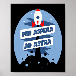 Volgens Aspera en Astra beroemde filosofie citeert Poster