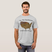" volgens de grondwet is niemand boven de wet . " t-shirt (Voorkant volledig)