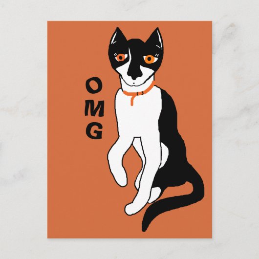 Volgens de OMG is de kattenpersoonlijkheid nrs. CC Briefkaart (Voorkant)