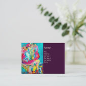 VOLGENS DE SPELER 'S nachts, paars Visitekaartje (Staand voorkant)