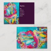 VOLGENS DE SPELER 'S nachts, paars Visitekaartje (Voorkant / Achterkant)