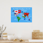 Volgens de Verenigde Staten Poster (Keuken)