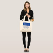 Volgens het beleid inzake de aanwezigheid van werk grote tote bag (Voorkant (model))