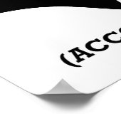 Volgens het Poster van Brain Funny (Hoek)