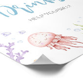 Volgens het Zee Baby shower Drinken Poster (Hoek)