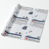 Volgens Mijn Laatste E-mail Grappige Kantoor Citaa Cadeaupapier (Uitgerold)