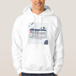 Volgens Mijn Laatste E-mail Grappige Kantoor Citaa Hoodie