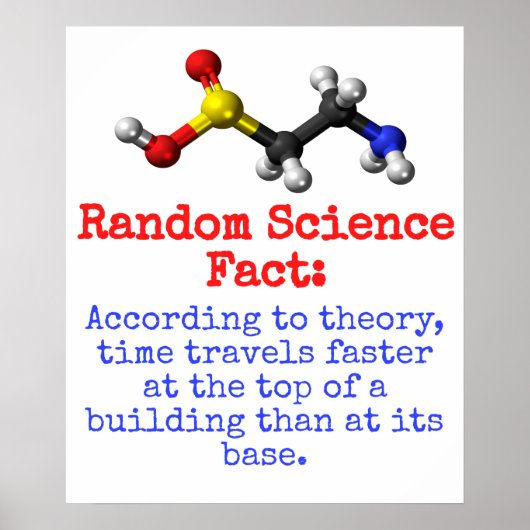 Volgens theoretische tijdreizen sneller - wetensch poster (Voorkant)