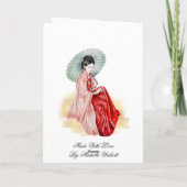 Volgestorte Japanse Art Tranquility Bedankkaart (Achterkant)