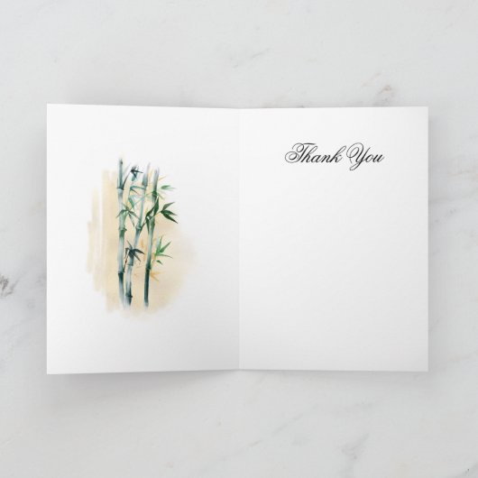 Volgestorte Japanse Art Tranquility Bedankkaart (Binnen)