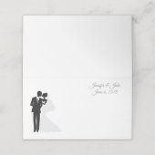 Volgnaam Plaats kaartje-Wedding Couple-Aangepaste  Plaatskaartje (Buitenkant ongevouwen)