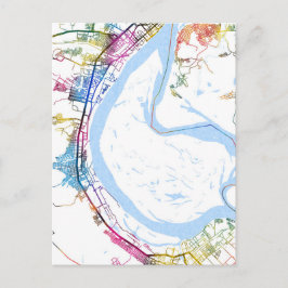 Volgograd Russia City Map Briefkaart