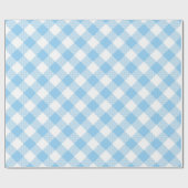 Volgorde nachten: Blauw in wit gingham, pakpapier (Vlak)