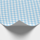 Volgorde nachten: Blauw in wit gingham, pakpapier (Hoek)
