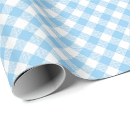 Volgorde nachten: Blauw in wit gingham, pakpapier
