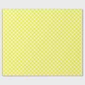 Volgorde nachten: Geel in wit gingham-omslagpapier Cadeaupapier (Vlak)