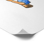 Volgorde van afbeeldingen met mannelijke gymnast 2 poster (Hoek)