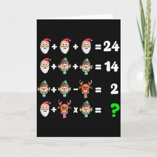 Volgorde van bewerkingen Quiz Kerst Wiskunde Docen Kaart