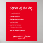 Volgorde van de datum poster (Voorkant)