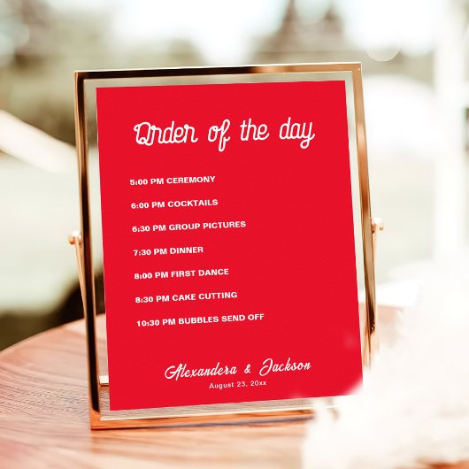 Volgorde van de datum poster