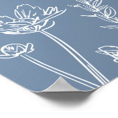 Volgorde van de evenementen Wedding Periwinkle Wil Poster (Hoek)