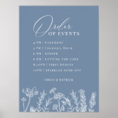 Volgorde van de evenementen Wedding Periwinkle Wil Poster (Voorkant)
