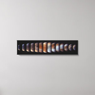 Volgorde van de nadering van het Juno-ruimtevaartu Canvas Afdruk