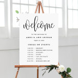 Volgorde van gebeurtenissen EDITABLE KLOR Lovely C Imitatie Canvas Print<br><div class="desc">Een simpel elegant teken dat je gasten zullen bewonderen. De tekst en de achtergrondkleuren zijn volledig editable om uw thema aan te passen! Ontwerp © berryberrysnoot. Afdrukbare digitale bestanden en overeenkomende objecten zijn beschikbaar! Bezoek onze website op www.berryberrysweet.com voor meer informatie!</div>