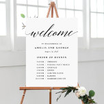 Volgorde van gebeurtenissen Teken EDITABLE KLEUR M Imitatie Canvas Print<br><div class="desc">Een simpel elegant teken dat je gasten zullen bewonderen. De tekst en de achtergrondkleuren zijn volledig editable om uw thema aan te passen! Ontwerp © berryberrysnoot. Afdrukbare digitale bestanden en overeenkomende objecten zijn beschikbaar! Bezoek onze website op www.berryberrysweet.com voor meer informatie!</div>
