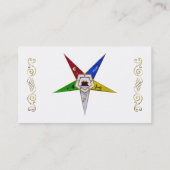 Volgorde van het oostelijke Star-profiel/Visitekaa Visitekaartje (Achterkant)