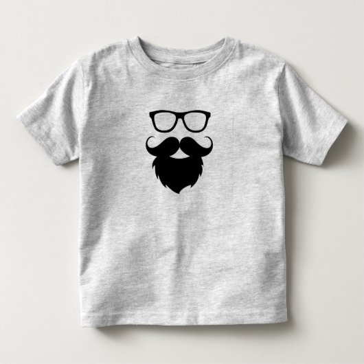 Volgroeide grappige baard man kinder shirts (Voorkant)