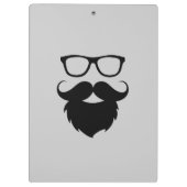 Volgroeide grappige baard man klembord (Achterkant)